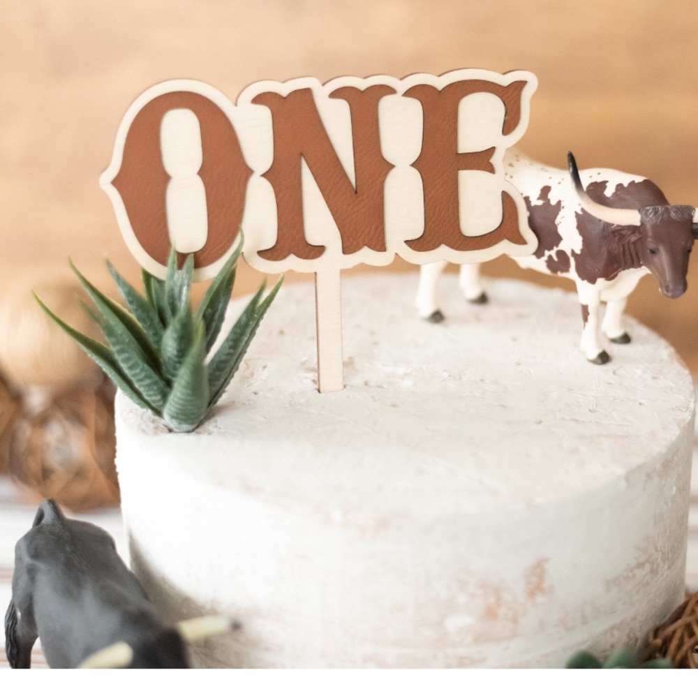 One Cake Topper